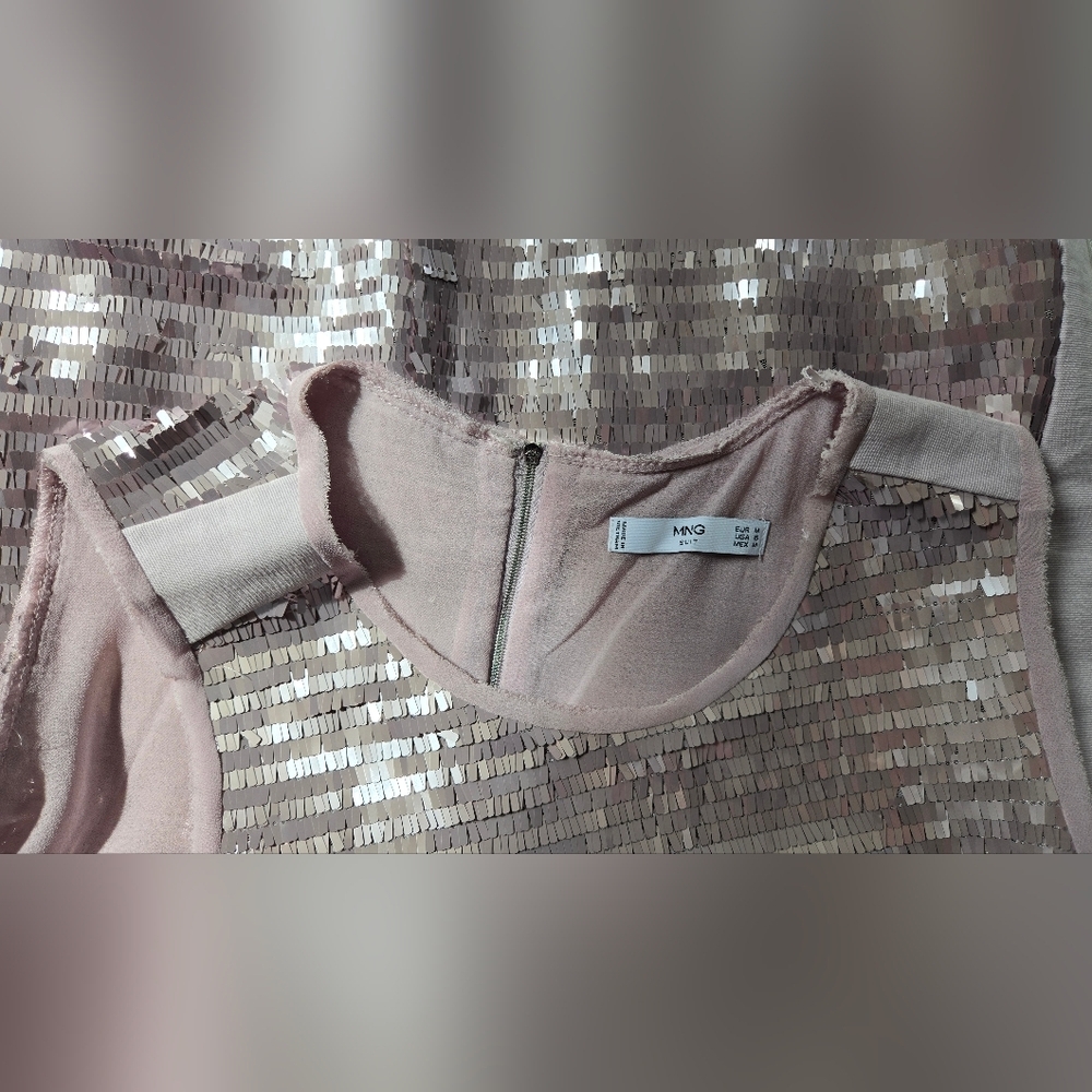 NWOT MNG Suit Sequin Top - Picture 7 of 9